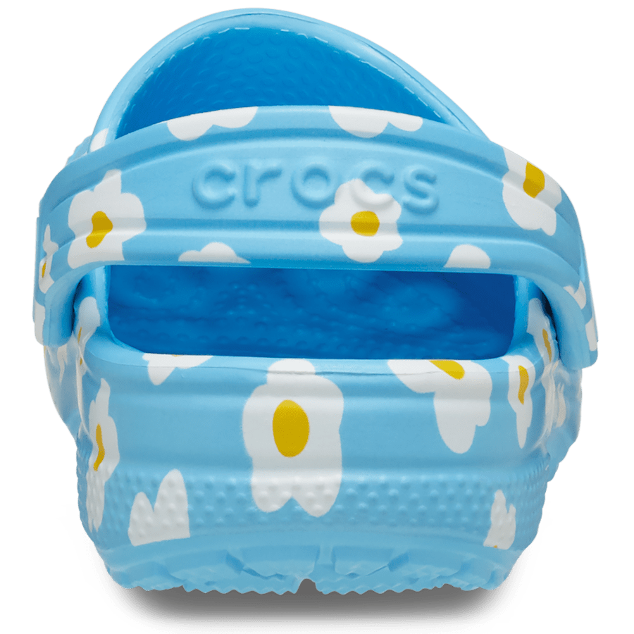Tinted Glass Toddler Classic Daisy Clog - Back - Crocs
