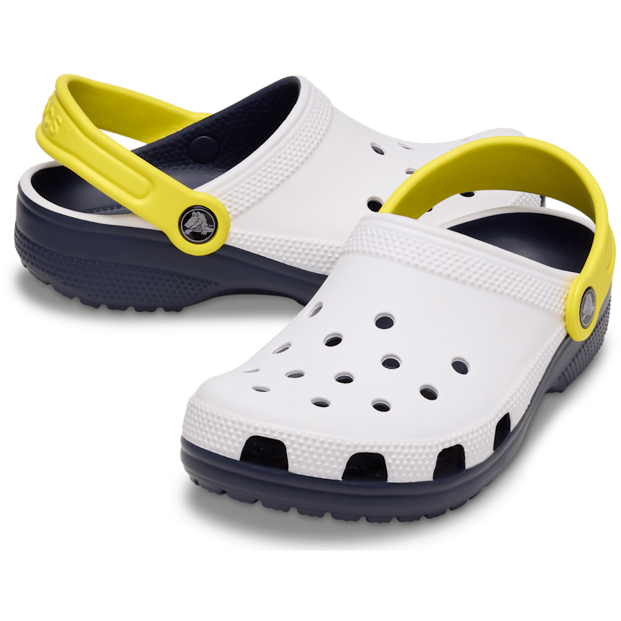 White Toddler Classic Retro Sport Clog - Pair - Crocs