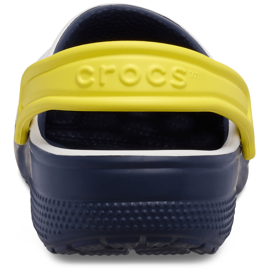 White Toddler Classic Retro Sport Clog - Back - Crocs