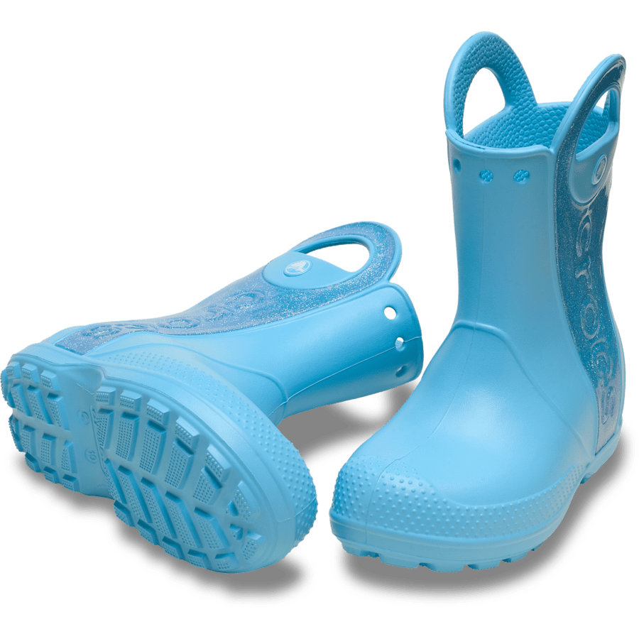 Tinted Glass Toddler Handle It Rain Boot Glitter Mist - Pair - Crocs