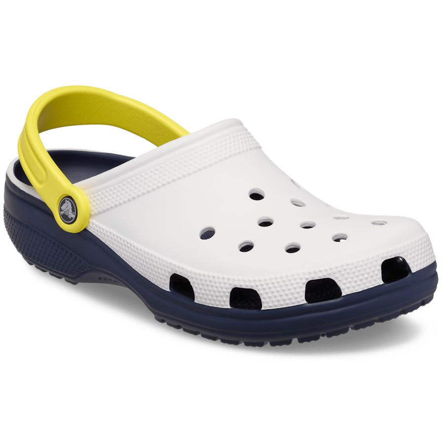 White Classic Retro Sport Clog - Angle - Crocs