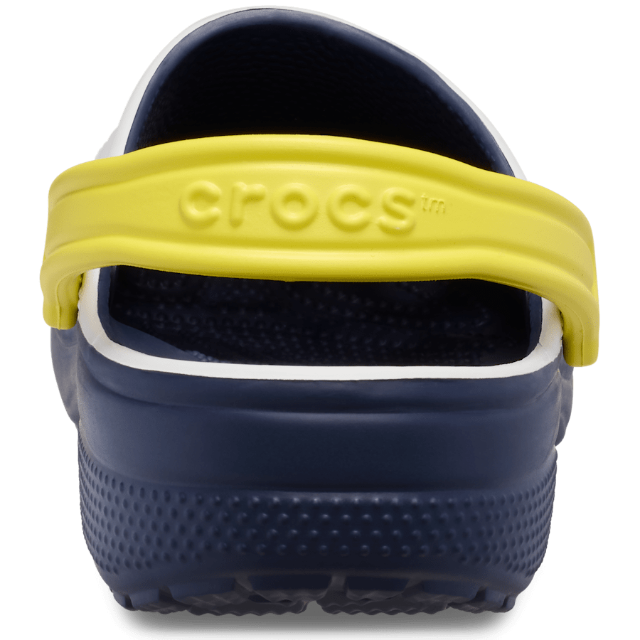 White Classic Retro Sport Clog - Back - Crocs