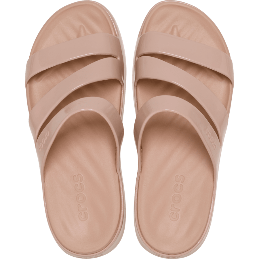 Pink Caramel Getaway Patent Strappy - Top - Crocs