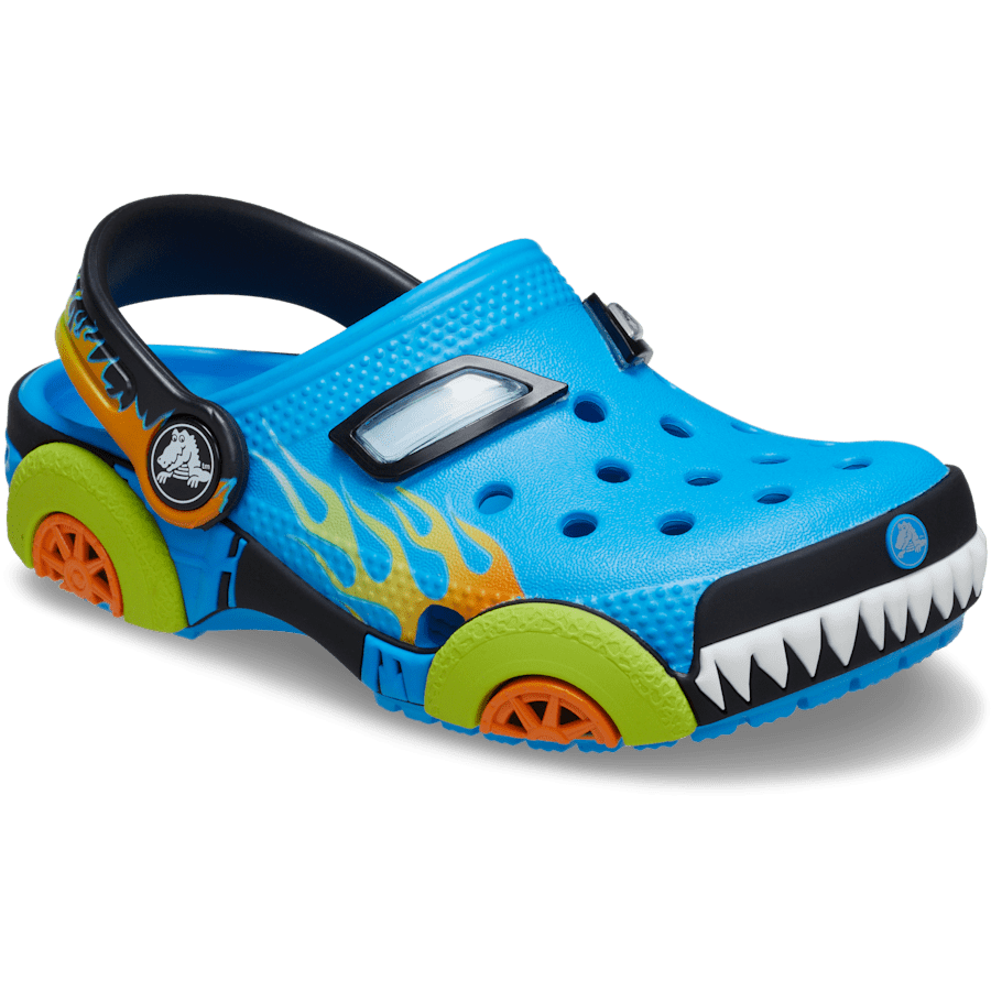 Neon Ocean Toddler Classic IAM Monster Truck - Angle - Crocs