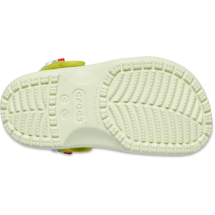 Frothy Green Toddler Classic Friendship Bracelet Clog - Bottom - Crocs