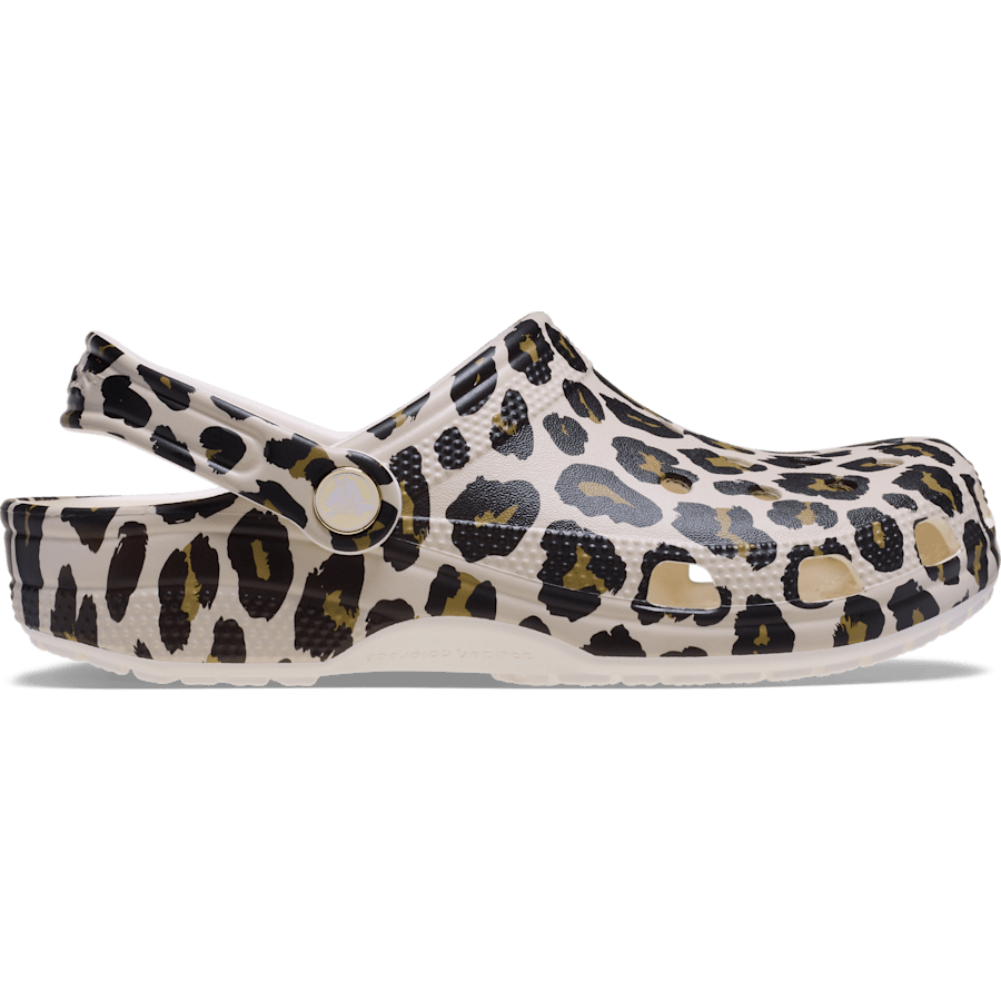 Chalk Classic Leopard Clog - Side - Crocs