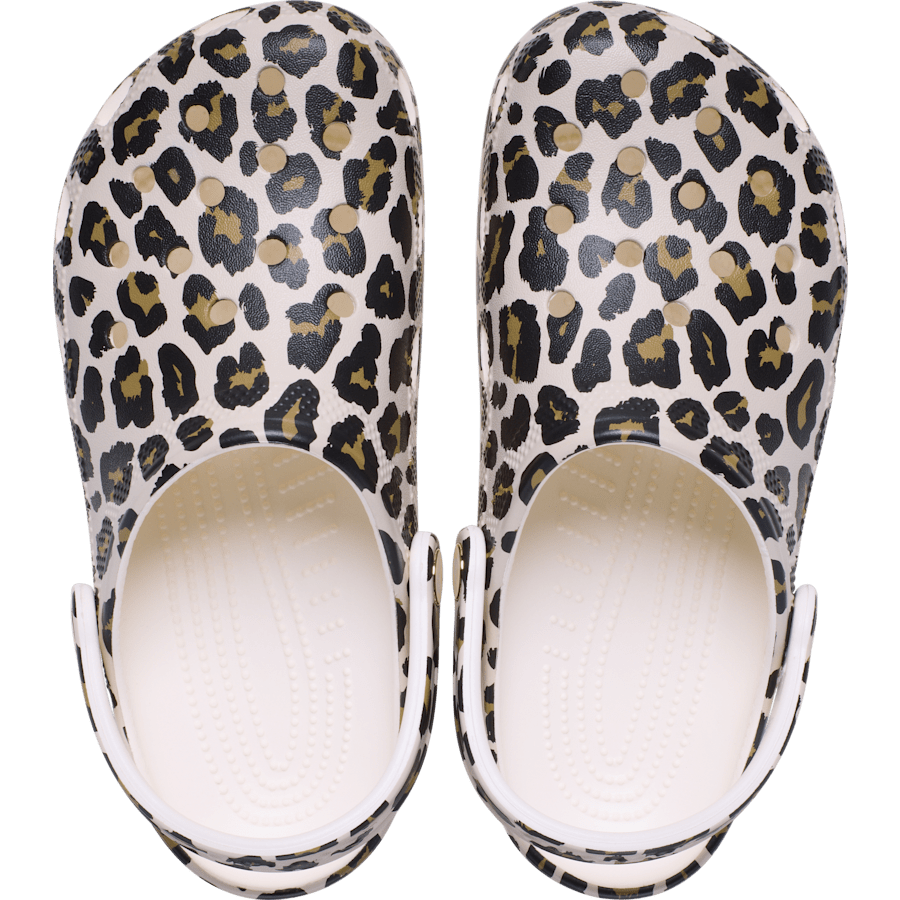Chalk Classic Leopard Clog - Top - Crocs