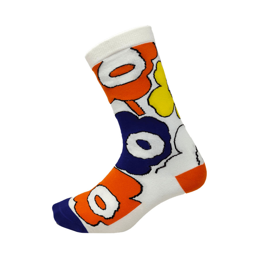 Multi Crocs Socks Marimekko Orange - Side - Crocs