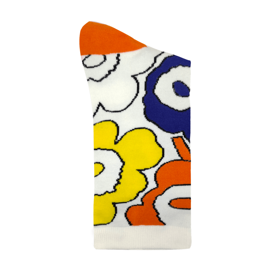 Multi Crocs Socks Marimekko Orange - Custom Angle - Crocs