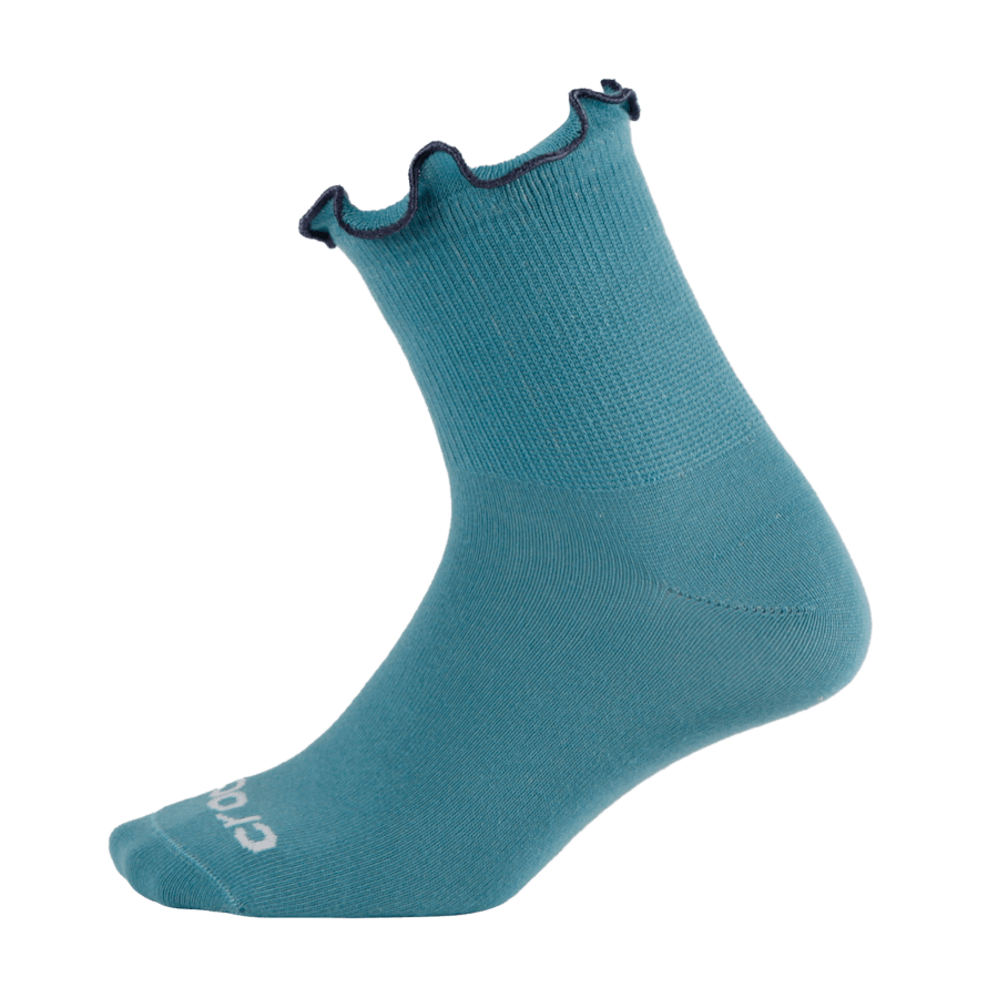 Nightshade / Multi CrocsSocks Ruffle Ankle 3 PK - Custom Angle - Crocs