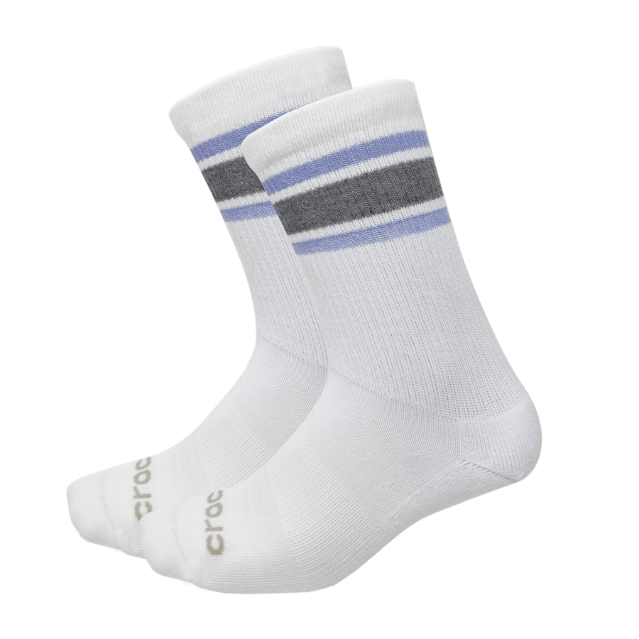 Colour CrocsSocks Crew Double Stripe 3 PK - Pair - Crocs