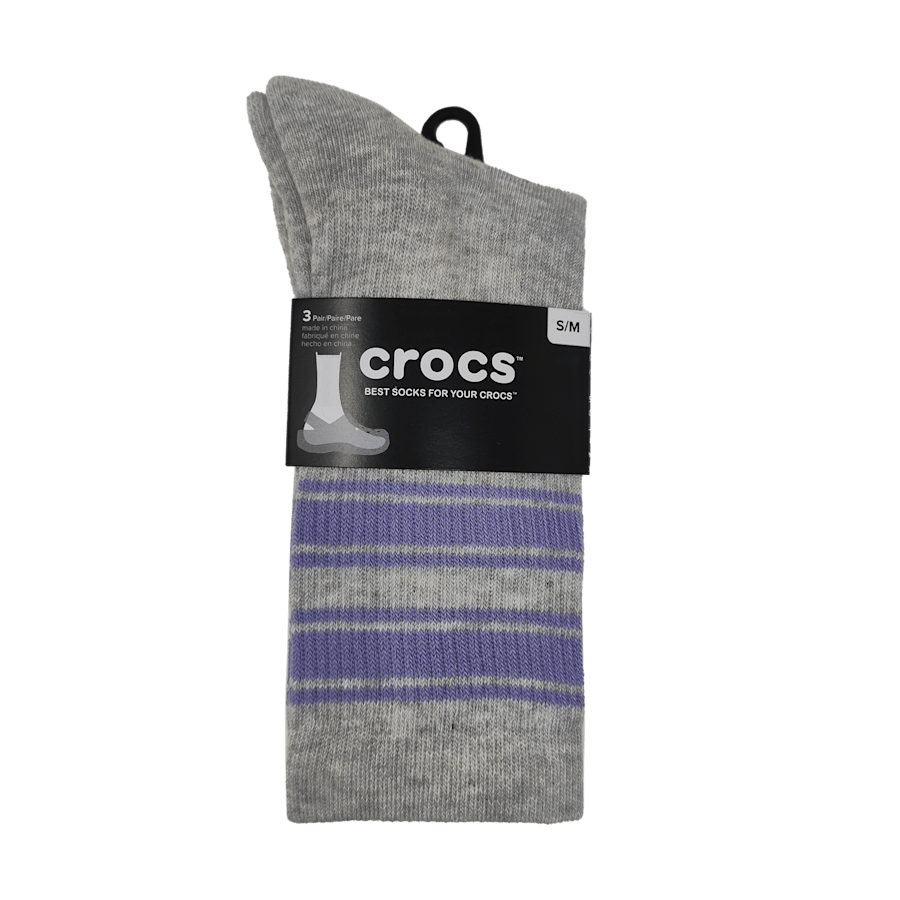 Colour CrocsSocks Crew Double Stripe 3 PK - Top - Crocs