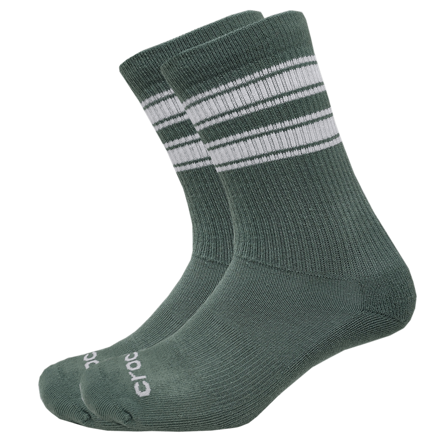 Pond CrocsSocks Crew Double Stripe 3 PK - Pair - Crocs