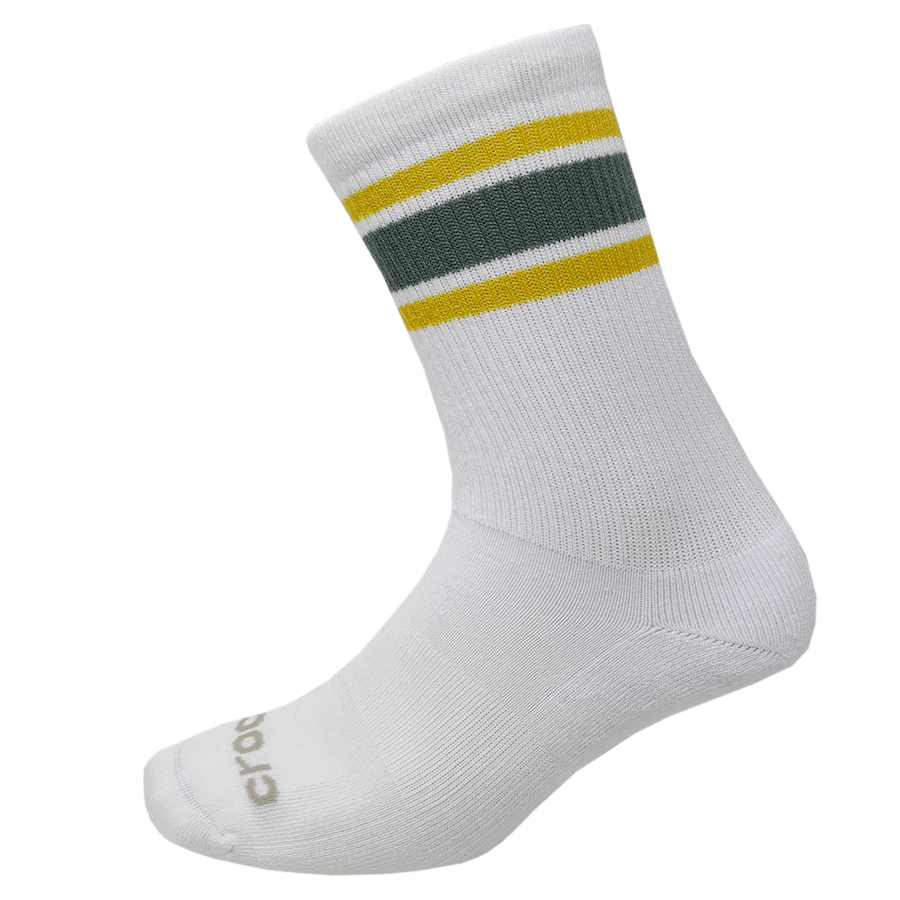 Pond CrocsSocks Crew Double Stripe 3 PK - Back - Crocs
