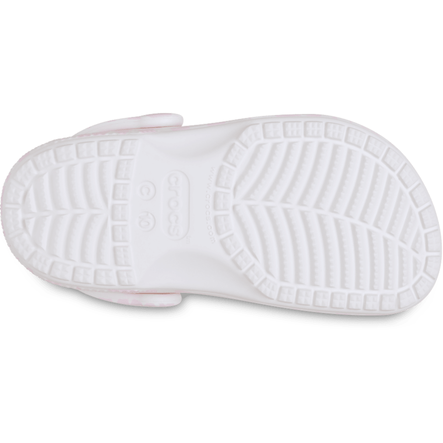 Pink Milk Toddler Warped Checker Clog - Bottom - Crocs