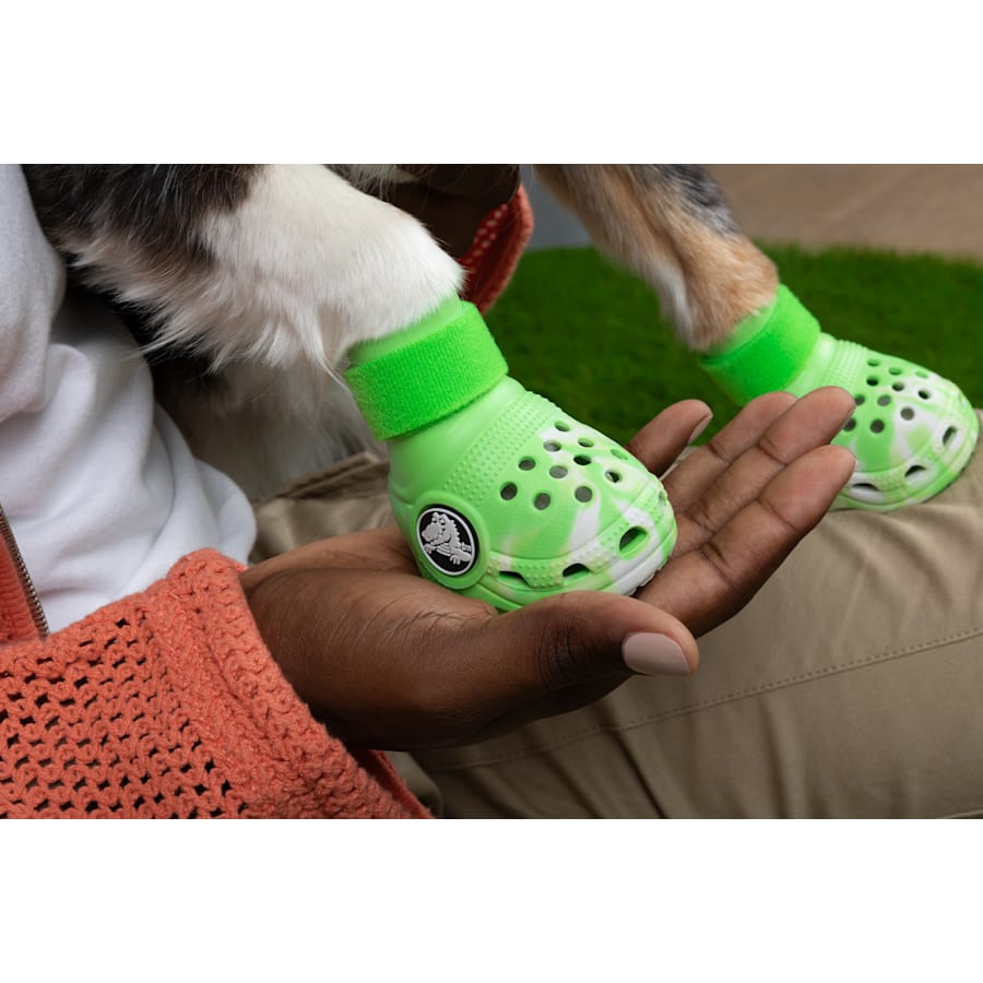 Green Slime Pet Crocs Boots - Angle - Crocs