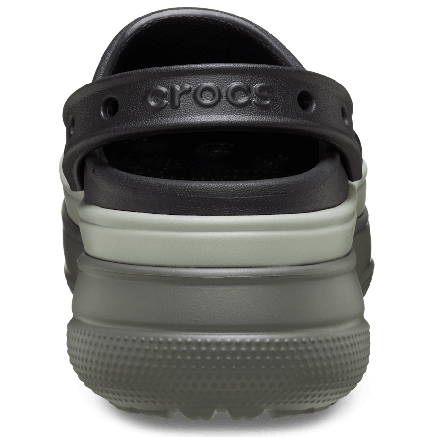 Black Classic Stacked Clog - Back - Crocs