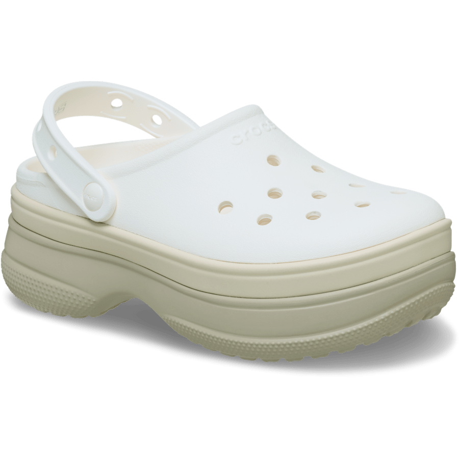 Chalk Classic Stacked Clog - Angle - Crocs