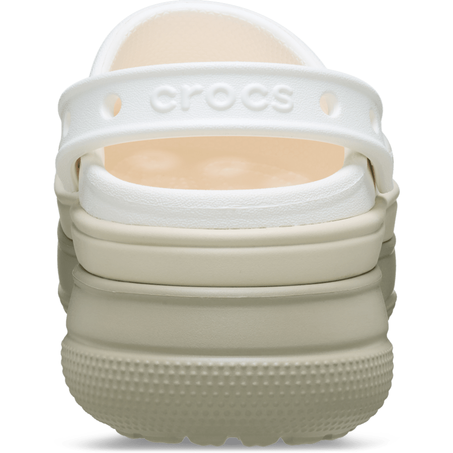 Chalk Classic Stacked Clog - Back - Crocs