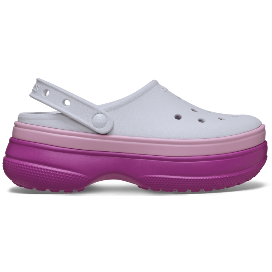 Grapeberry Classic Stacked Clog - Side - Crocs