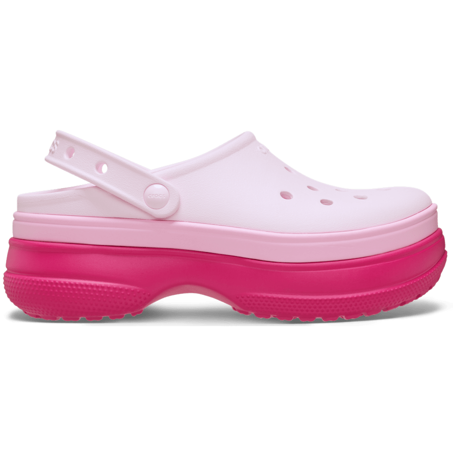 Dragon Fruit Classic Stacked Clog - Side - Crocs