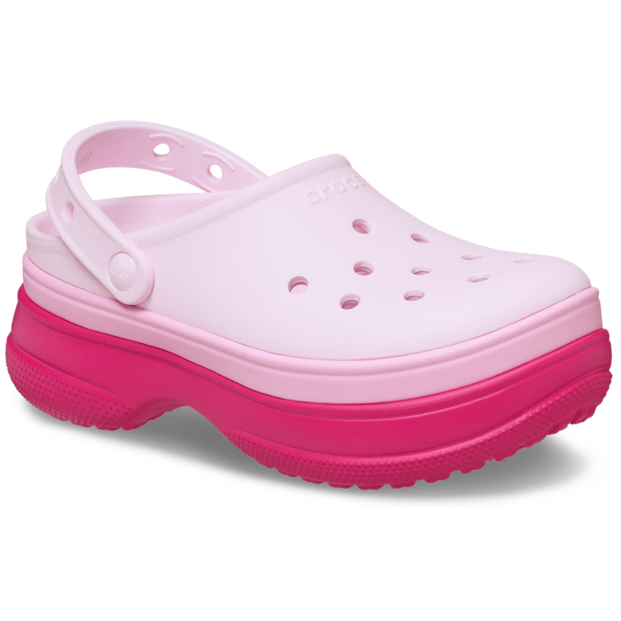 Dragon Fruit Classic Stacked Clog - Angle - Crocs