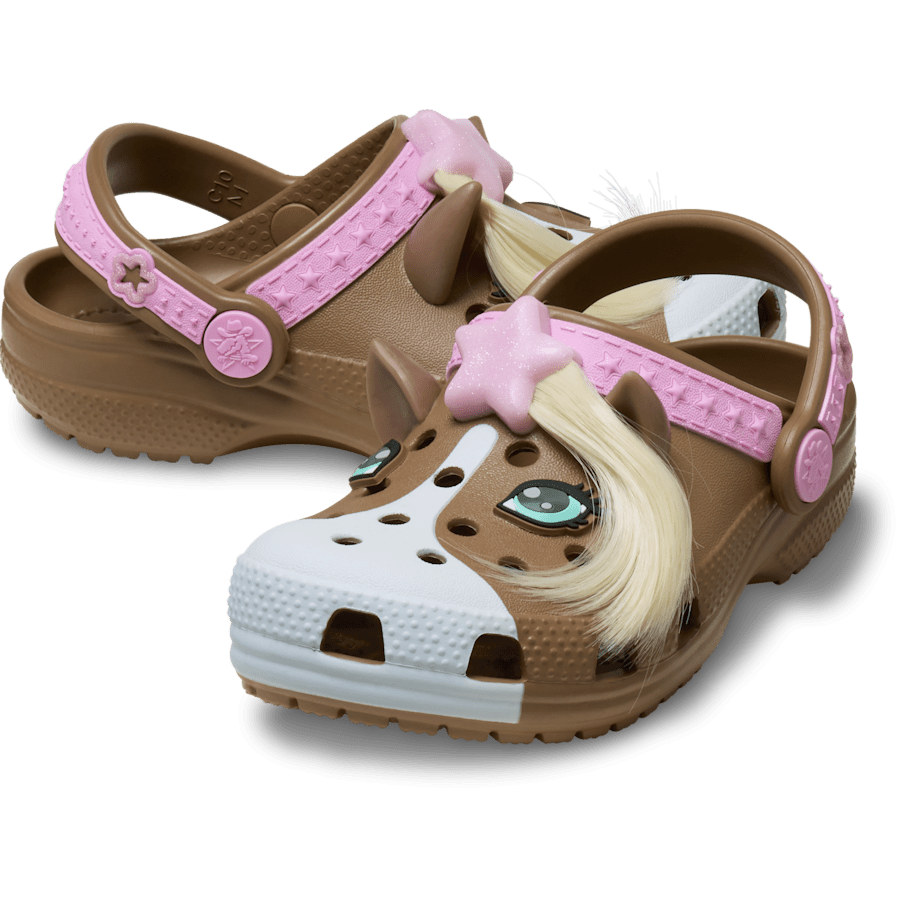 Milk Chocolate Toddler Classic IAM Horse Clog - Pair - Crocs