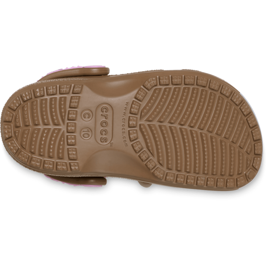 Milk Chocolate Toddler Classic IAM Horse Clog - Bottom - Crocs