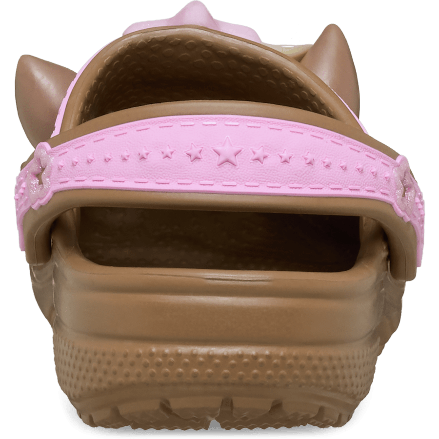 Milk Chocolate Toddler Classic IAM Horse Clog - Back - Crocs