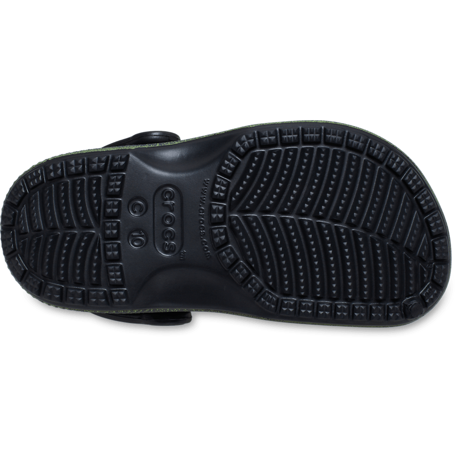 Black Toddler Classic IAM Scary Dino Clog - Bottom - Crocs