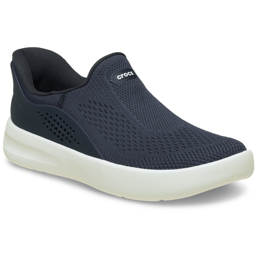 Navy Men's No Hands Slip On - Angle - Crocs
