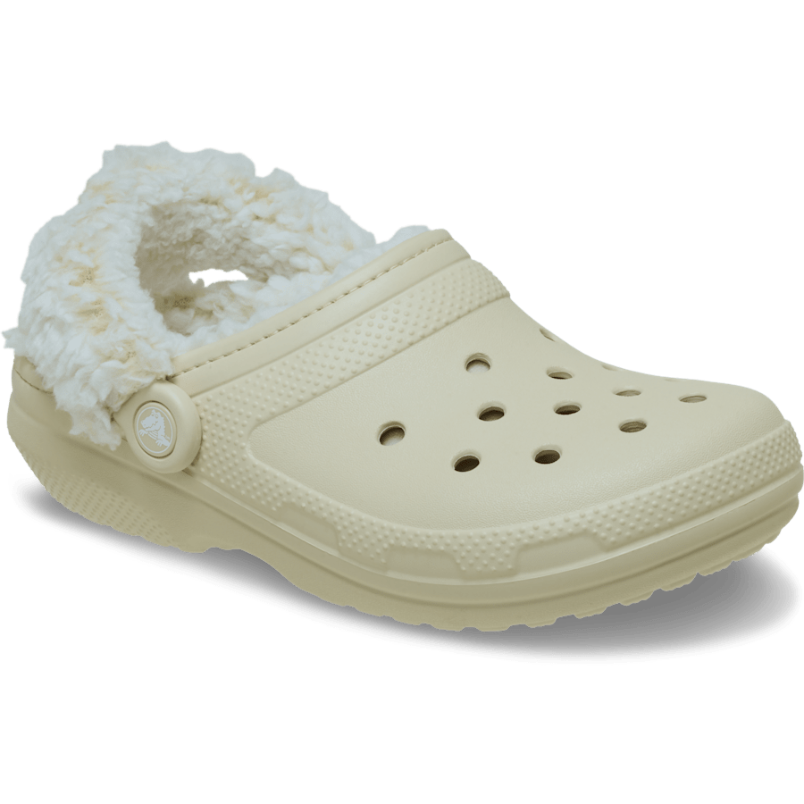 Bone Classic Fleece Lined Clog - Angle - Crocs