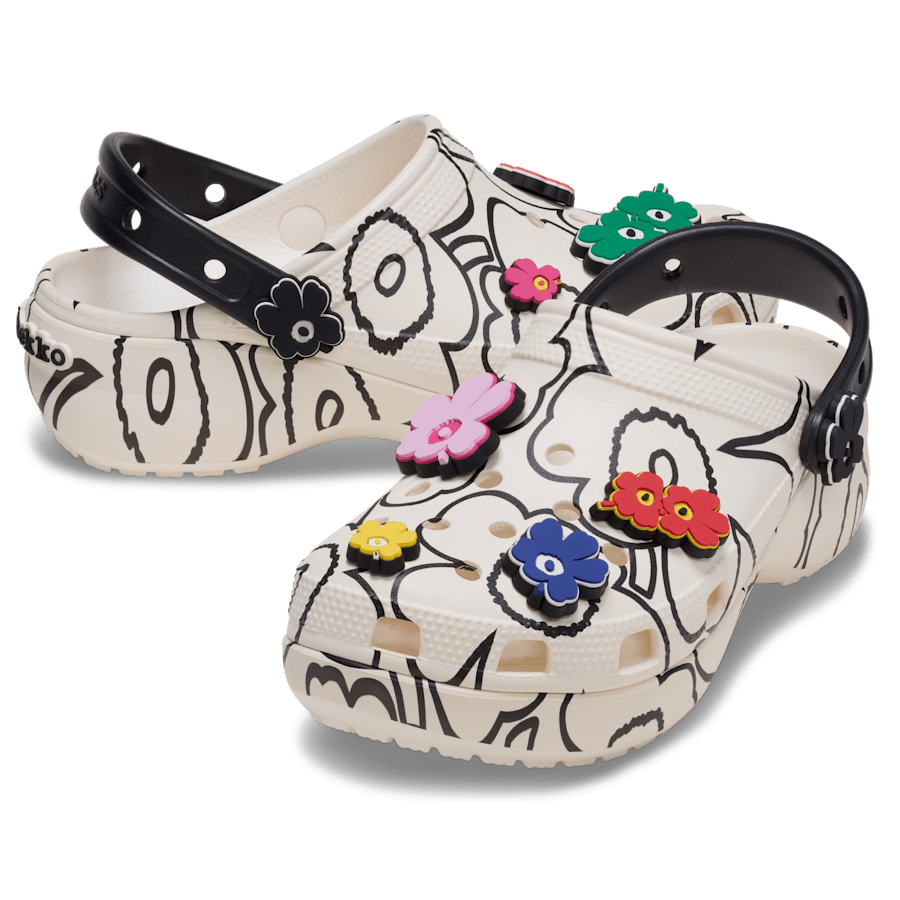 Multi Marimekko Classic Platform Clog - Back - Crocs