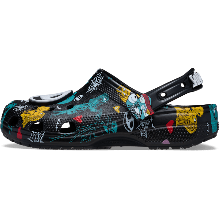 Multi Disney Tim Burton's The Nightmare Before Christmas Jack and Sally Classic Clog - Side - Crocs