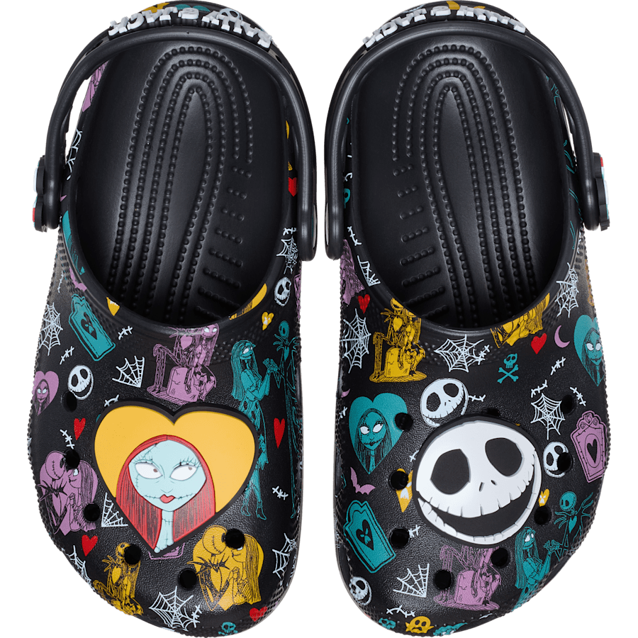 Multi Kids' Disney Tim Burton's The Nightmare Before Christmas Jack and Sally Classic Clog - Côté - Crocs