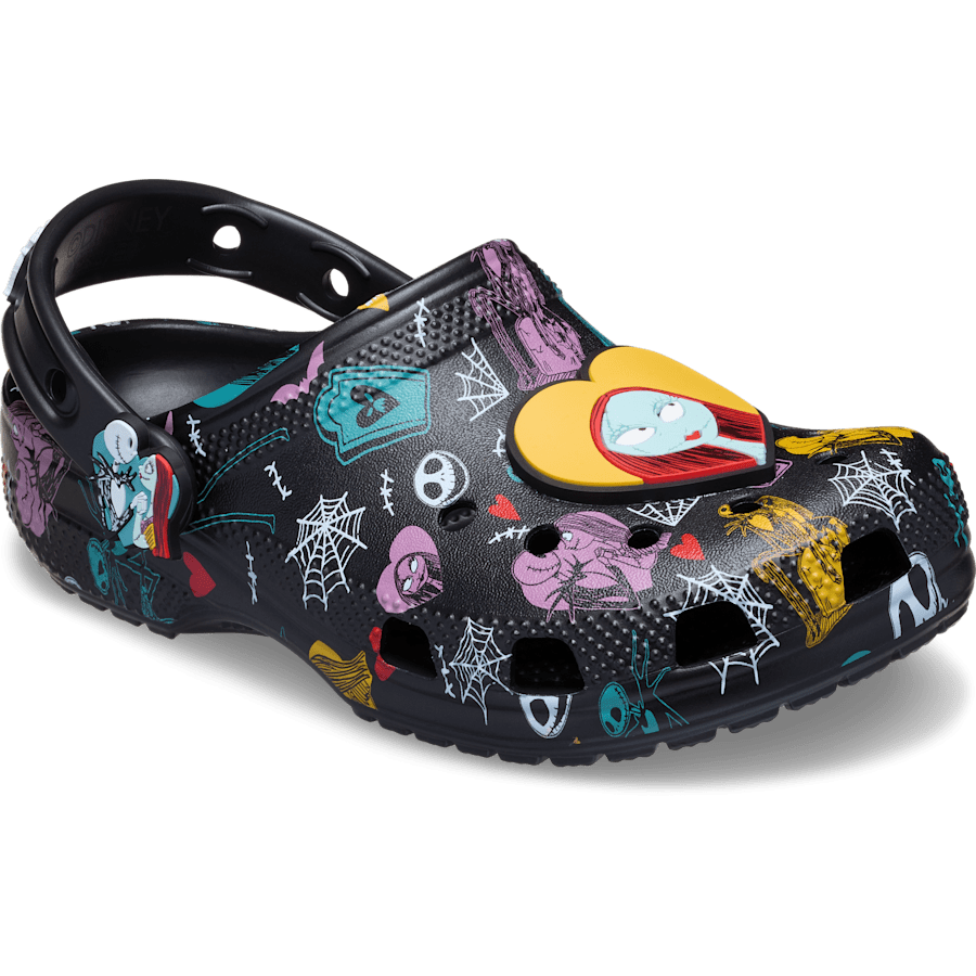 Multi Kids' Disney Tim Burton's The Nightmare Before Christmas Jack and Sally Classic Clog - Angle - Crocs