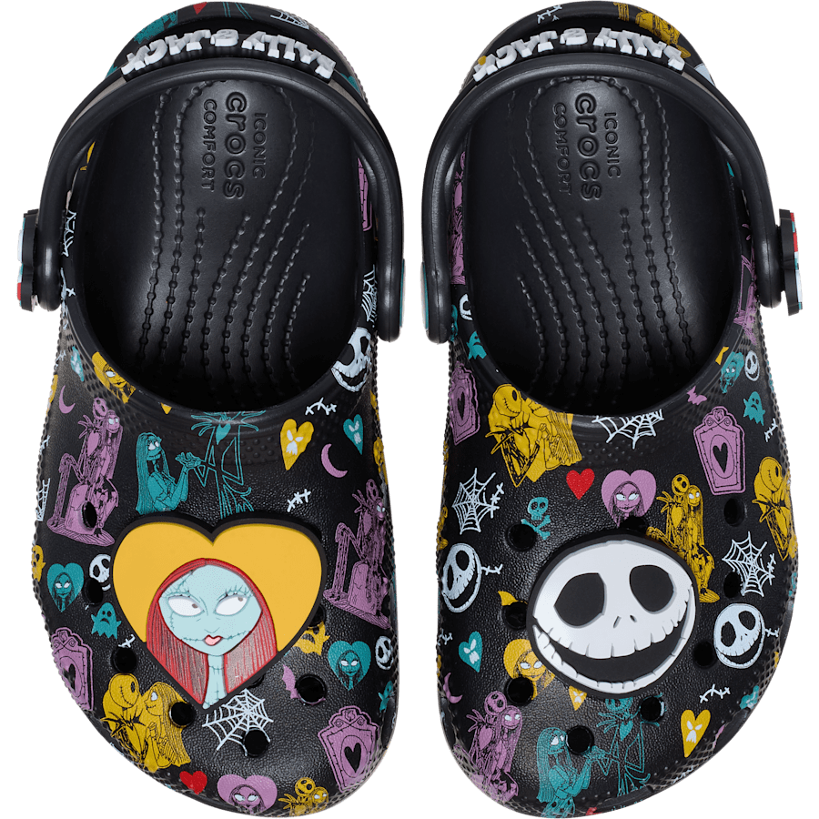 Multi Toddlers’ Disney Tim Burton's The Nightmare Before Christmas Jack and Sally Classic Clog - Side - Crocs