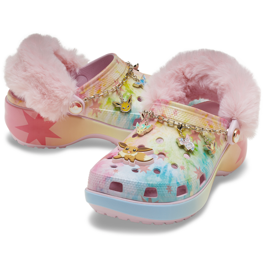 Multi Pokémon Eevee Classic Platform Clog - Pair - Crocs