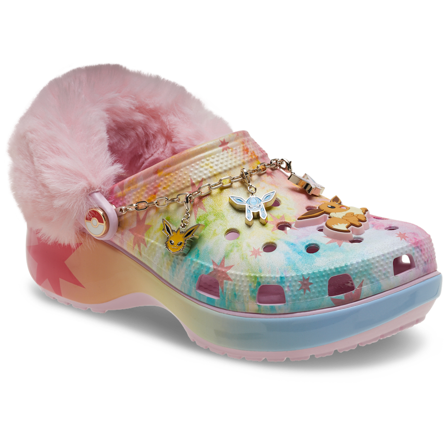 Multi Pokémon Eevee Classic Platform Clog - Angle - Crocs