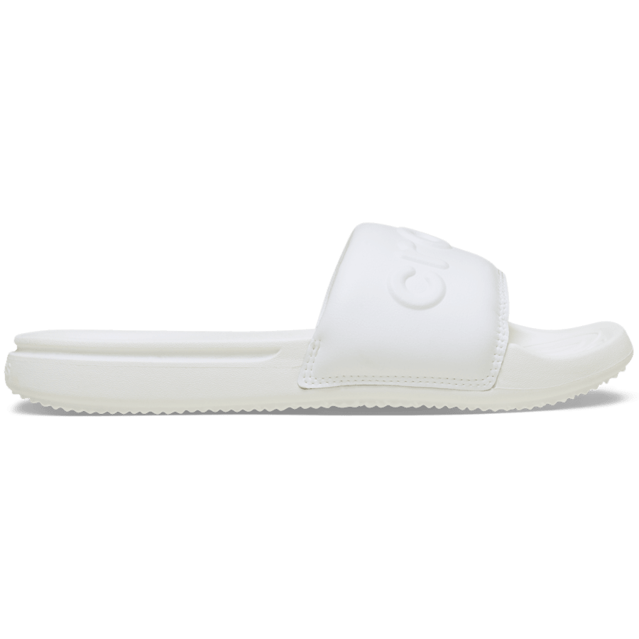 White Women's Crocs All Day Slide - Side - Crocs