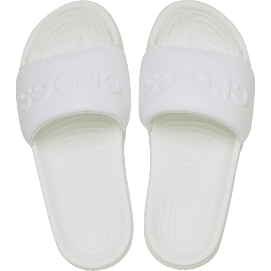 White Women's Crocs All Day Slide - Top - Crocs