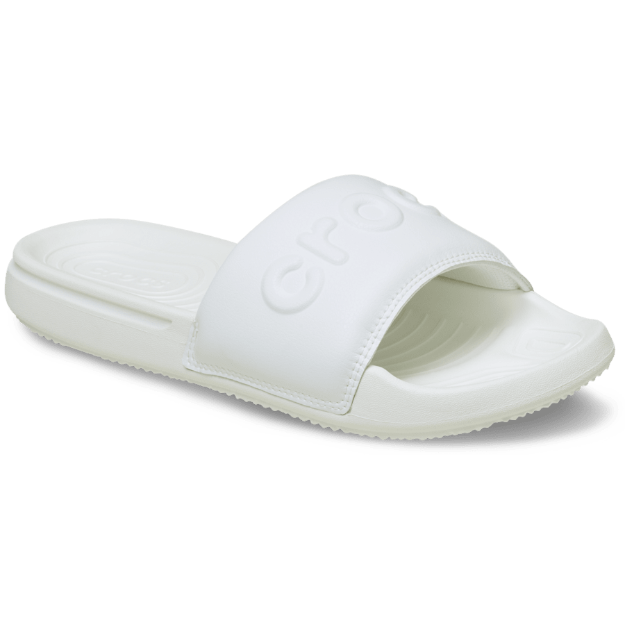White Women's Crocs All Day Slide - Angle - Crocs