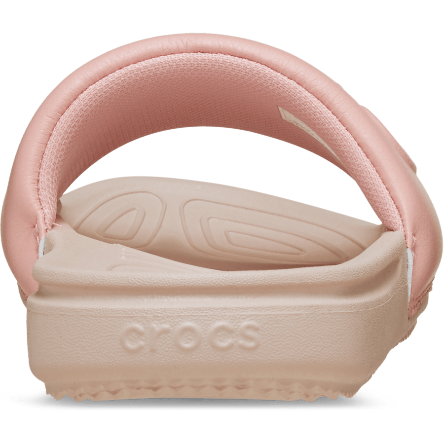 Powder Pink Women's Crocs All Day Slide - Back - Crocs
