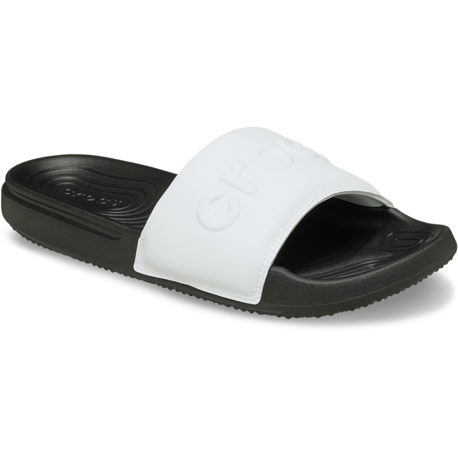 Black / White Men's Crocs All Day Slide - Angle - Crocs