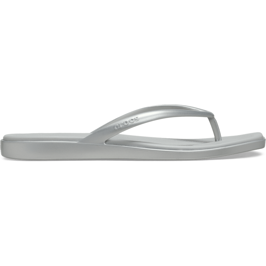 Silver Miami Metallic Flip - Side - Crocs