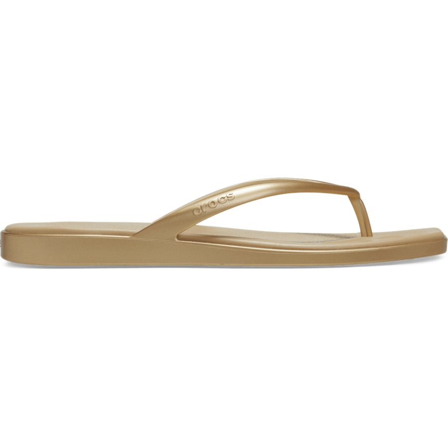 Gold Miami Metallic Flip - Side - Crocs