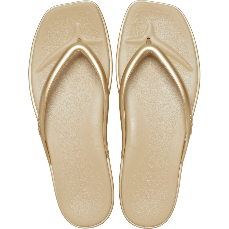 Gold Miami Metallic Flip - Top - Crocs