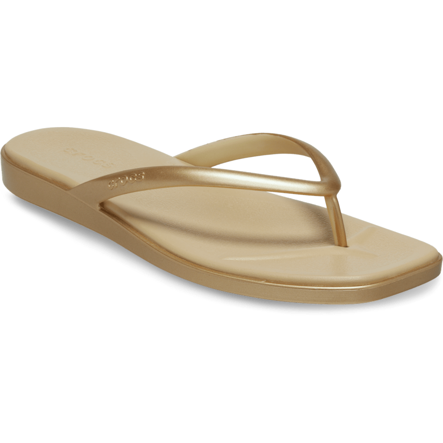 Gold Miami Metallic Flip - Angle - Crocs