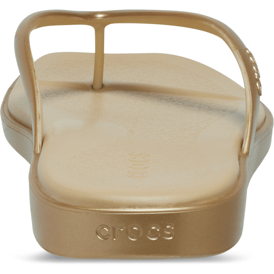Gold Miami Metallic Flip - Back - Crocs
