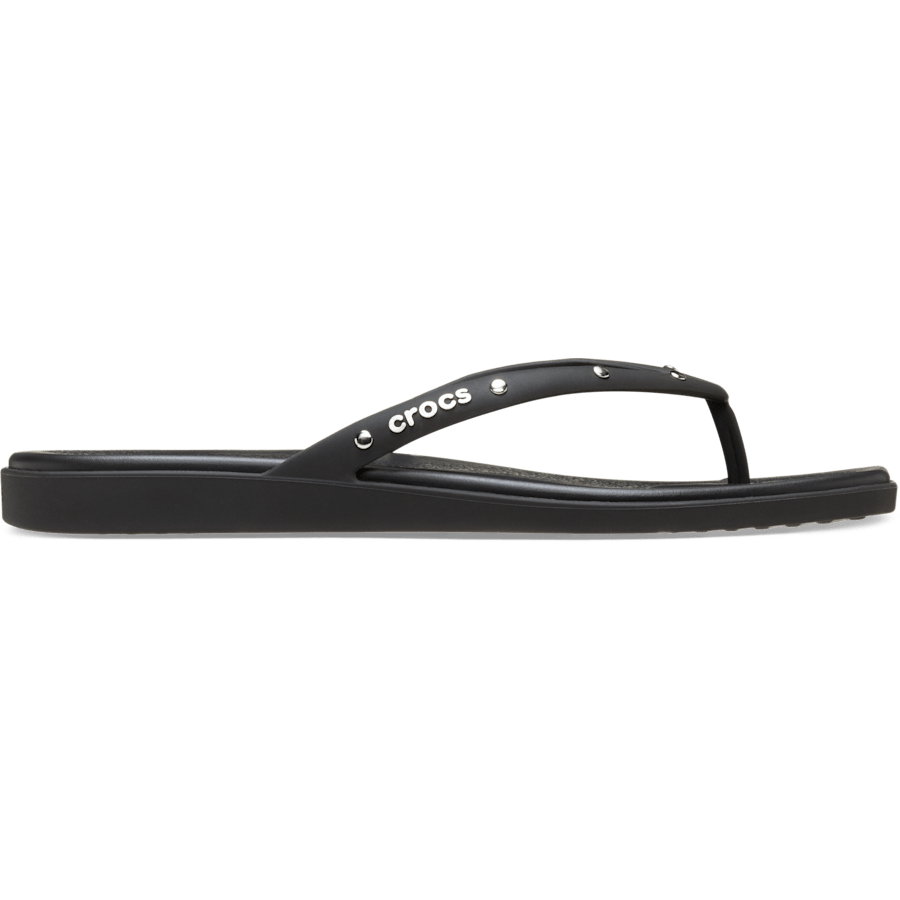 Black Miami Studded Flip - Side - Crocs